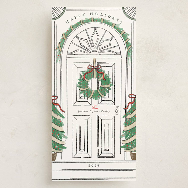 "Welcome Home" - Holiday Cards in Holly by Heather Schertzer - Front