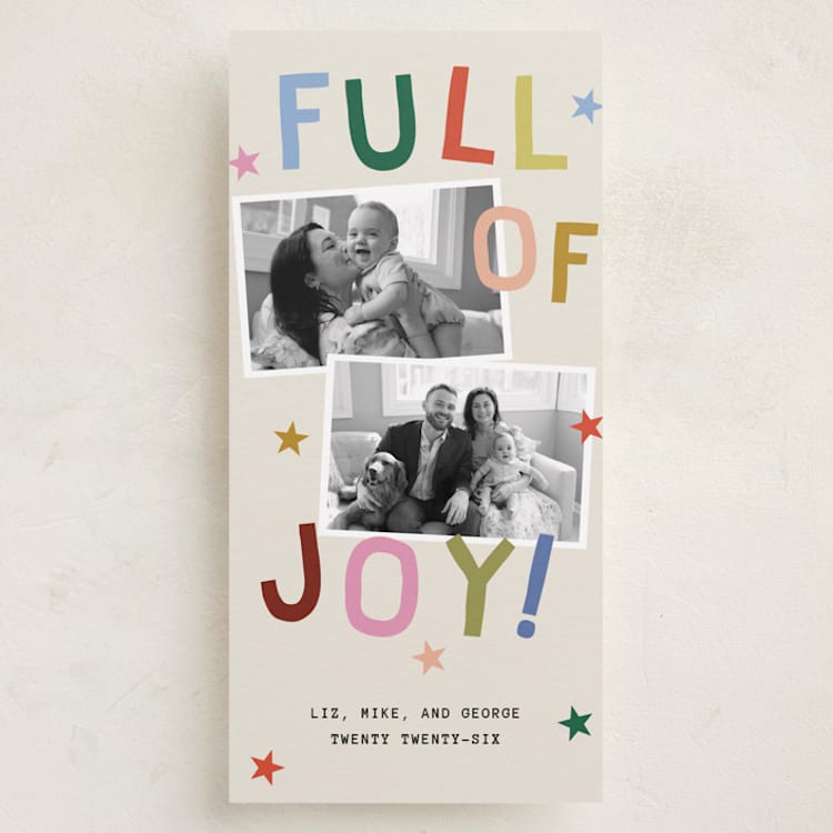 "Full of Joy (& Cheer)" - Holiday Cards in Jubilant by Kercia Jane - Front
