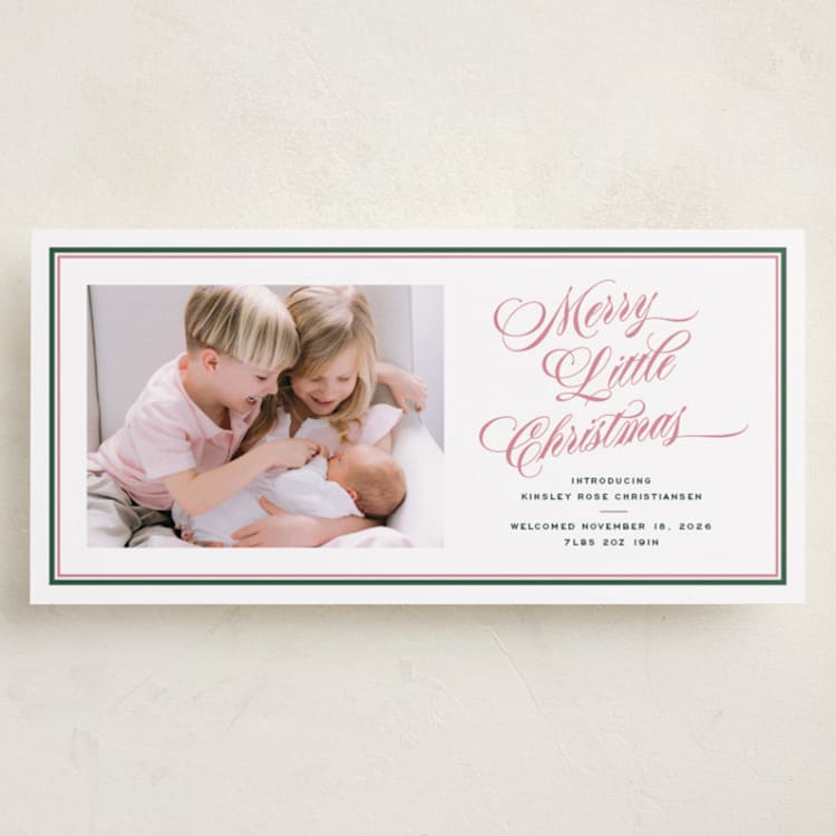 "Classic Little Christmas" - Holiday Cards in Gumdrop by Jenna Holcomb - Front