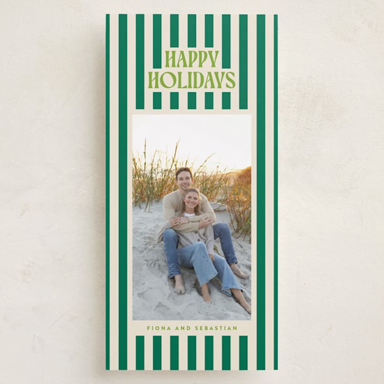 "Bold & Bright" - Holiday Cards in Balsam by Ekko Studio - Front