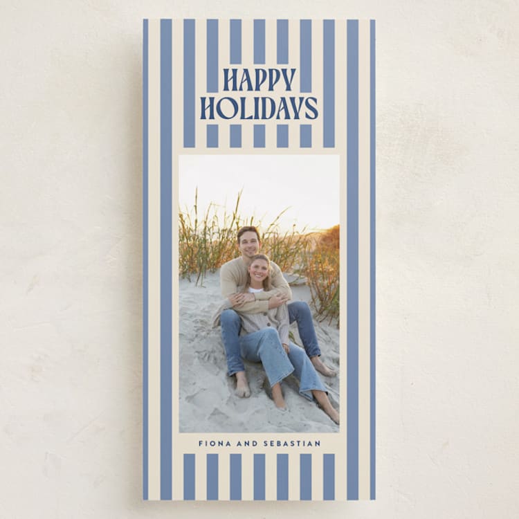 "Bold & Bright" - Holiday Cards in Glacier by Ekko Studio - Front