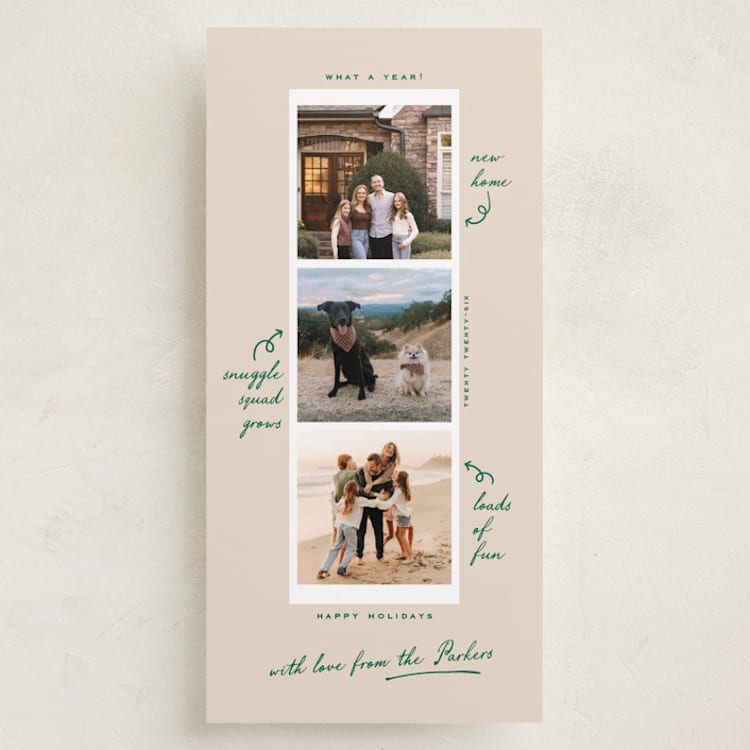 "Storystrip" - Holiday Cards in Birch by Leia Matt - Front