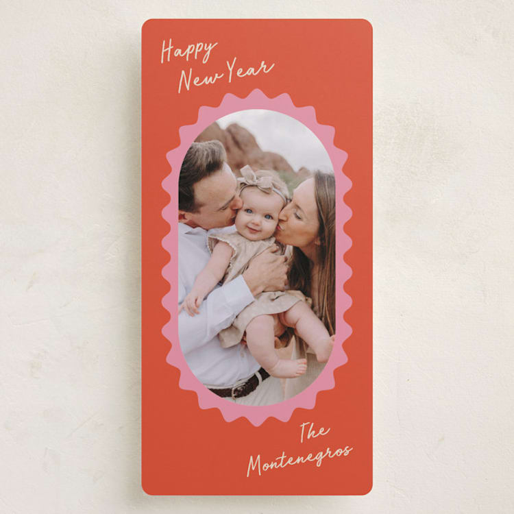 "Avery" - Holiday Cards in Peppermint by Pati Cascino - Front