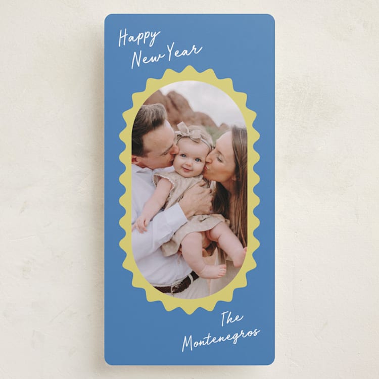"Avery" - Holiday Cards in Blue Sky by Pati Cascino - Front