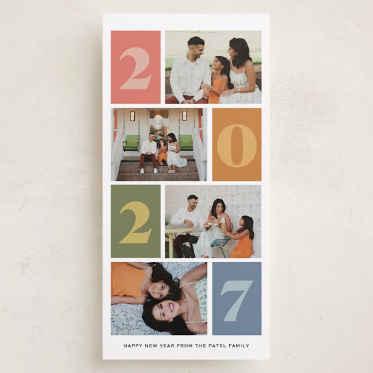 "Thrive" - Holiday Cards in Sherbet by Annie Shapiro - Front