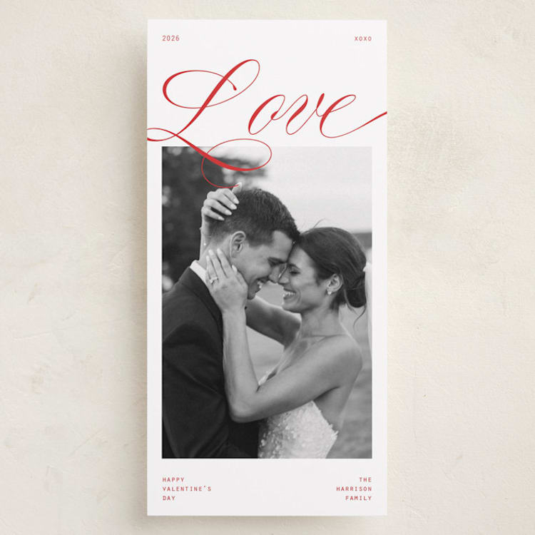 "Corner Love" - Holiday Cards in Candy Apple by Ashlee Townsend - Front