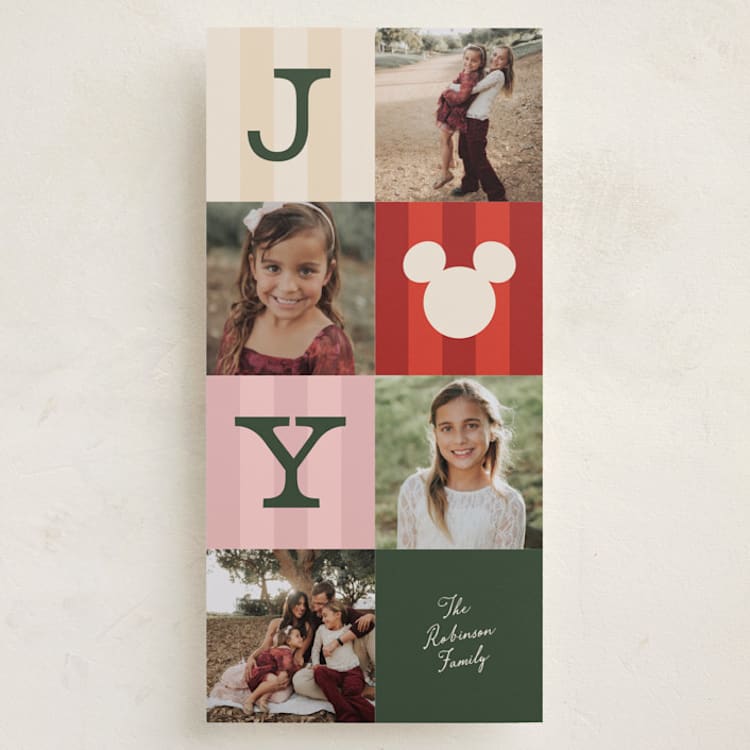 "Disney's Mickey in Joy" - Holiday Cards in Garland by Pixel and Hank - Front