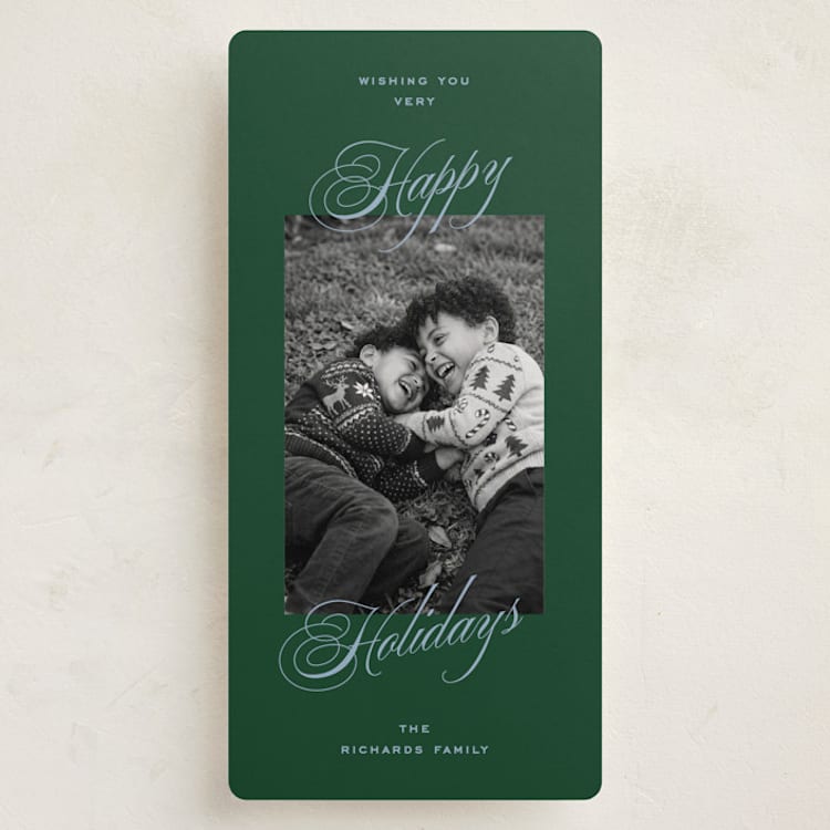 "Manor" - Holiday Cards in Spruce by Amy Kross - Front
