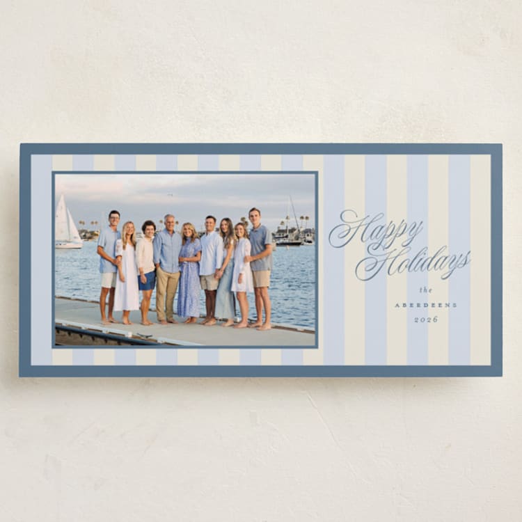 "Sailing" - Holiday Cards in Blue Jay by Emily Betts - Front