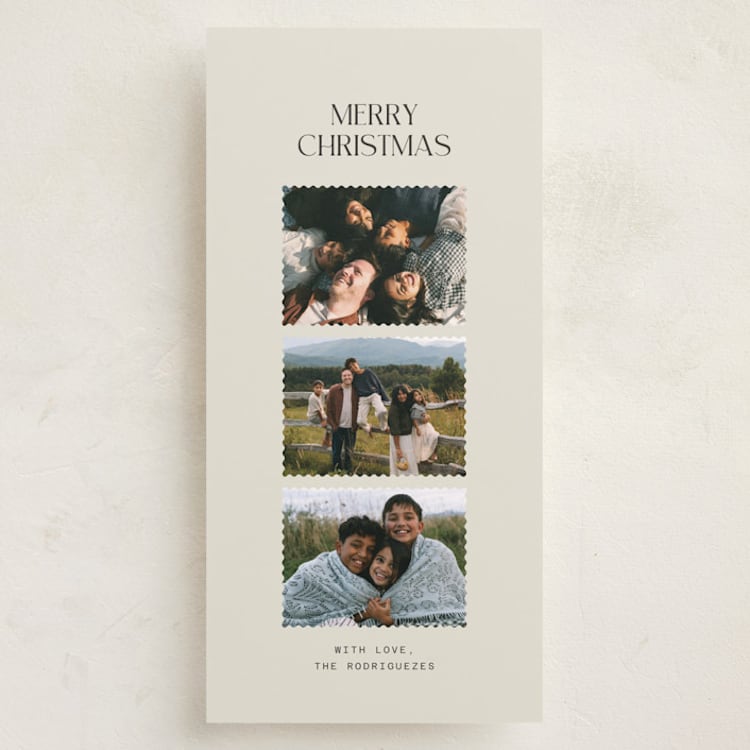 "Timeless Frames" - Holiday Cards in Warm Ivory by Cass Loh - Front
