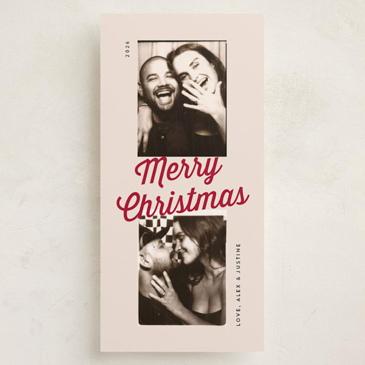 "Share the Love" - Holiday Cards in Poinsettia by Alicia Schultz - Front