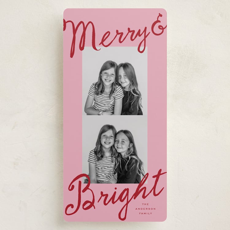 "Cheerful" - Holiday Cards in Cherry by Kelly Watkins - Front