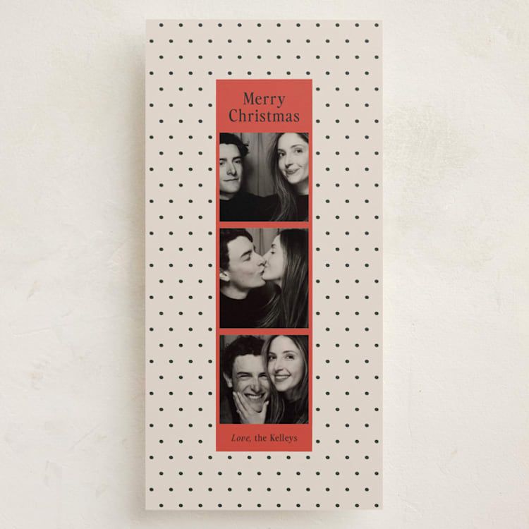 "Holiday Photomatic" - Holiday Cards in Poppy by Ani Somi - Front