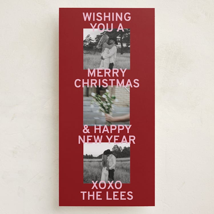 "3" - Holiday Cards in Holly Berry by AK Graphics - Front