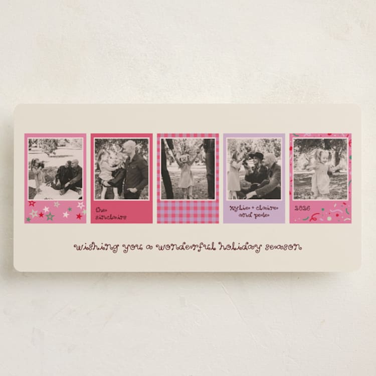 "polaroids" - Holiday Cards in Candy by Vivian Yiwing - Front
