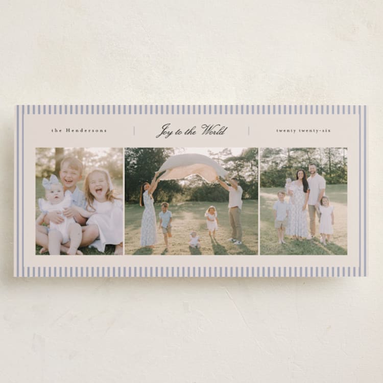 "happy trio" - Holiday Cards in Lavender by Christy Hy Lee - Front