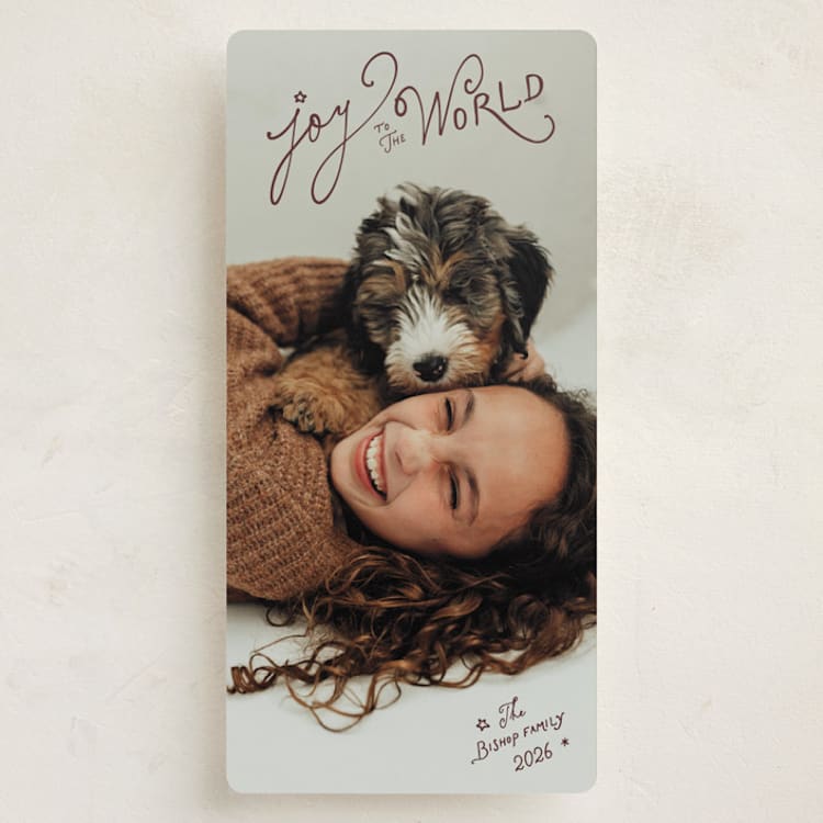 "Joyful Star" - Holiday Cards in Cocoa by Jenna Holcomb - Front
