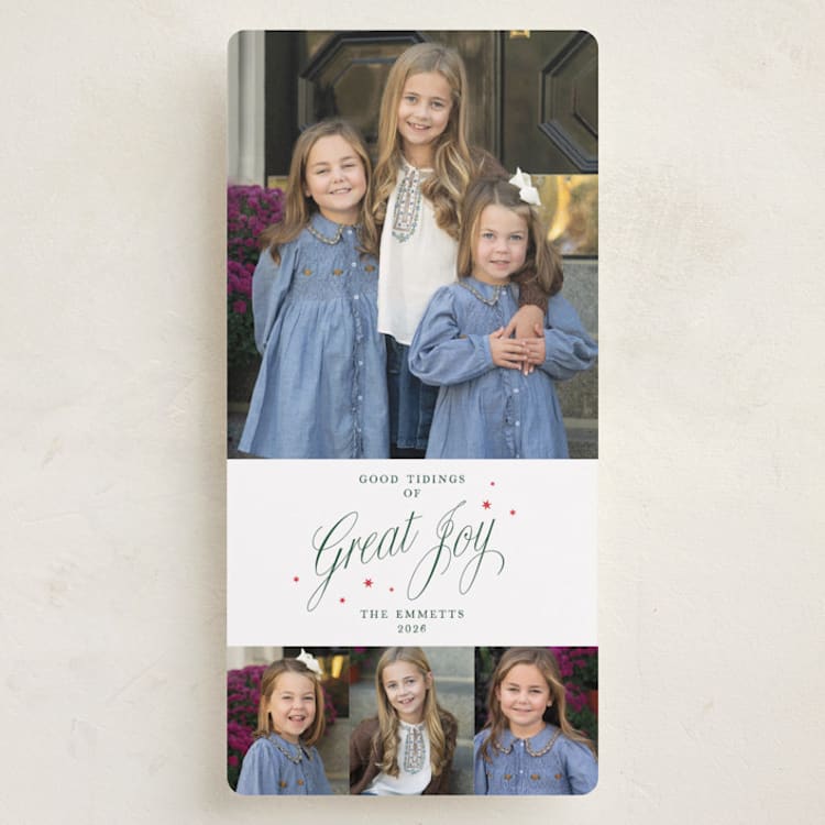 "Greatest Joys" - Holiday Cards in Fir by Alston Foster - Front