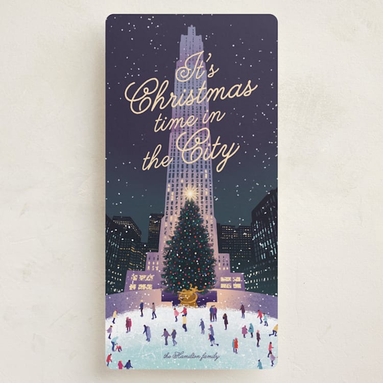 "Christmas Time in the City" - Holiday Cards in Starlight by Jamie Alexander - Front