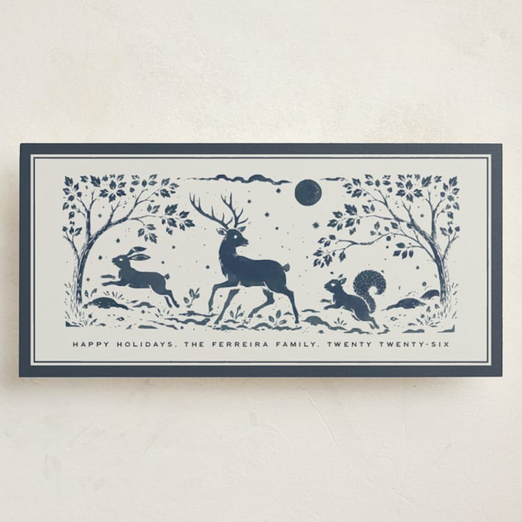 "Woodland Magic" - Holiday Cards in Frost by Ana de Sousa - Front