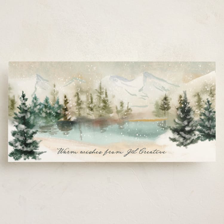 "Take me Here" - Holiday Cards in Winter Dawn by Petra Kern - Front