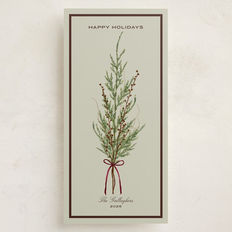 "Holiday Ikebana" - Holiday Cards in Forest by Ana de Sousa - Front