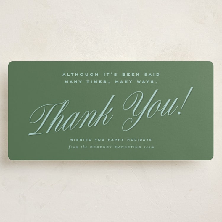 "Many Ways" - Holiday Cards in Spruce by Alexandra Cohn - Front