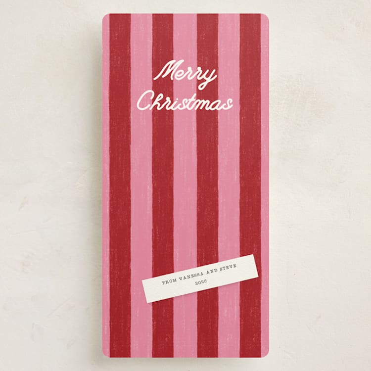 "Collage" - Holiday Cards in Cherry by Claudia Orengo - Front