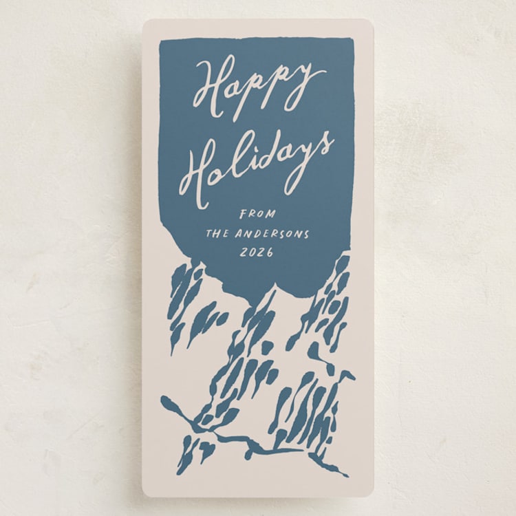 "Vintage Mountains" - Holiday Cards in Rainier by Claudia Orengo - Front