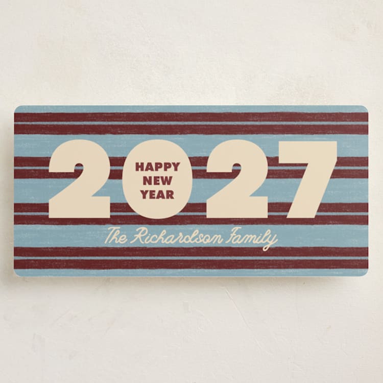 "Retro stripes" - Holiday Cards in Yule by Claudia Orengo - Front