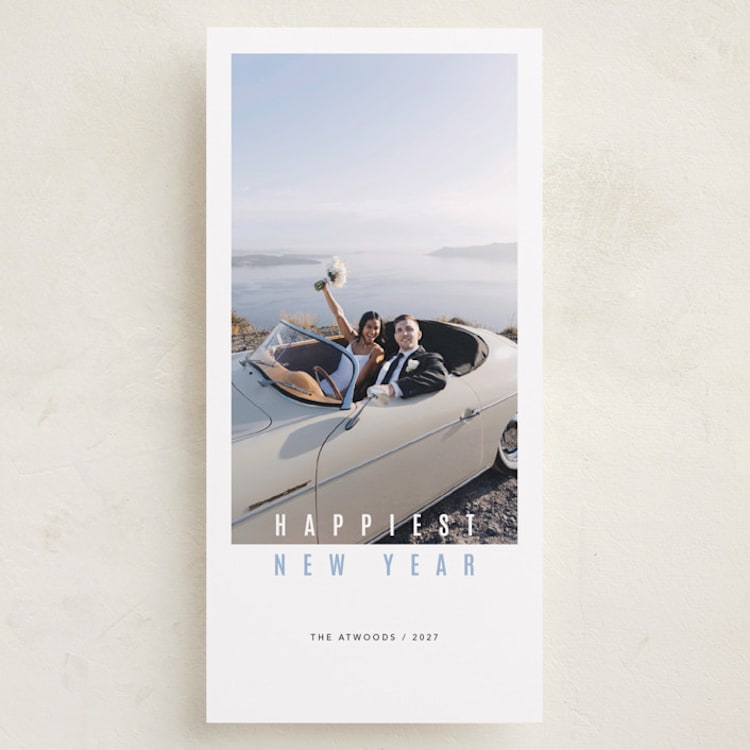 "New Year's Vibe" - Holiday Cards in Ice by Eric Clegg - Front