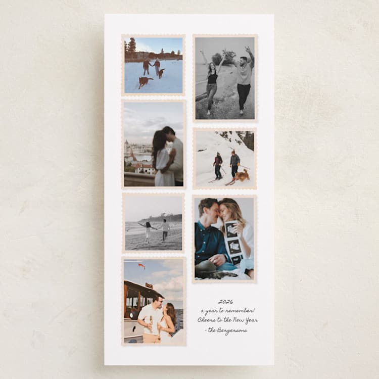 "Year to Remember" - Holiday Cards in Snow by Itsy Belle Studio - Front