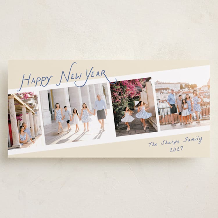 "Family Photos" - Holiday Cards in Bluebird by Pixel and Hank - Front