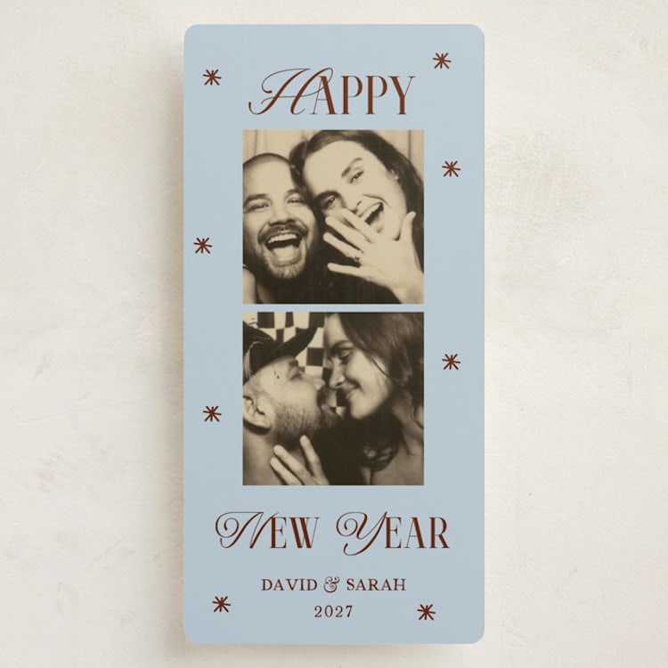 "Vintage Photobooth" - Holiday Cards in Sky by Rina Ozum - Front