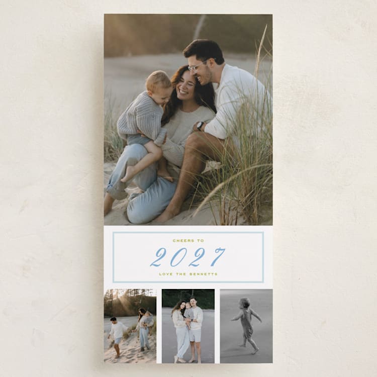 "Favorite Year" - Holiday Cards in Frost by Alston Foster - Front