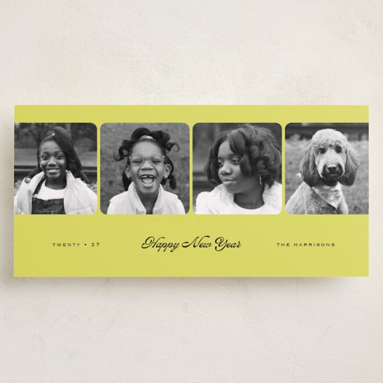 "Subway" - Holiday Cards in Yuzu by Snow and Ivy - Front