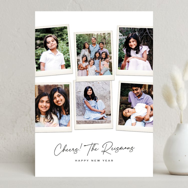 "Six Snapshots" - Holiday Cards in Snowflake by Hooray Creative - Front