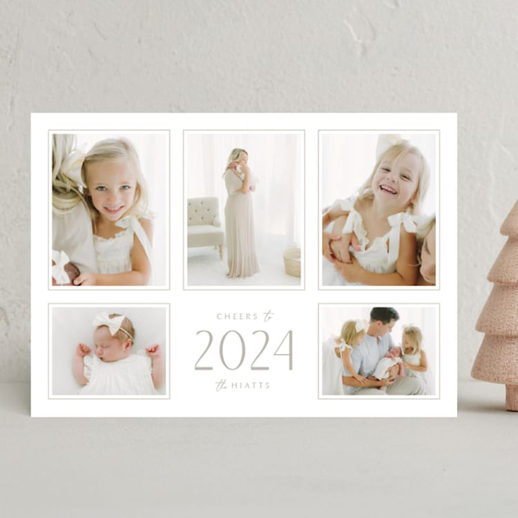"Picture Frame Wall" - Holiday Cards in Arctic by Danie Romrell - Front