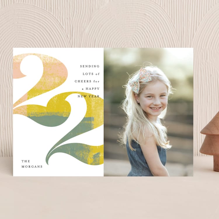 "Painted 22" - Holiday Cards in Pastel Mix by Anna Elder - Front