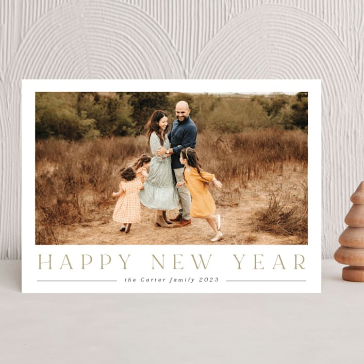 "Headline" - Holiday Cards in Ginger by Nicole Walsh - Front