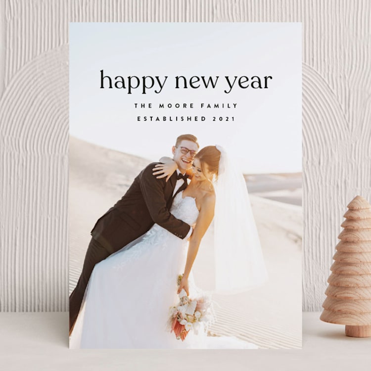 "simply new" - Holiday Cards in Night by JoAnn Jinks - Front
