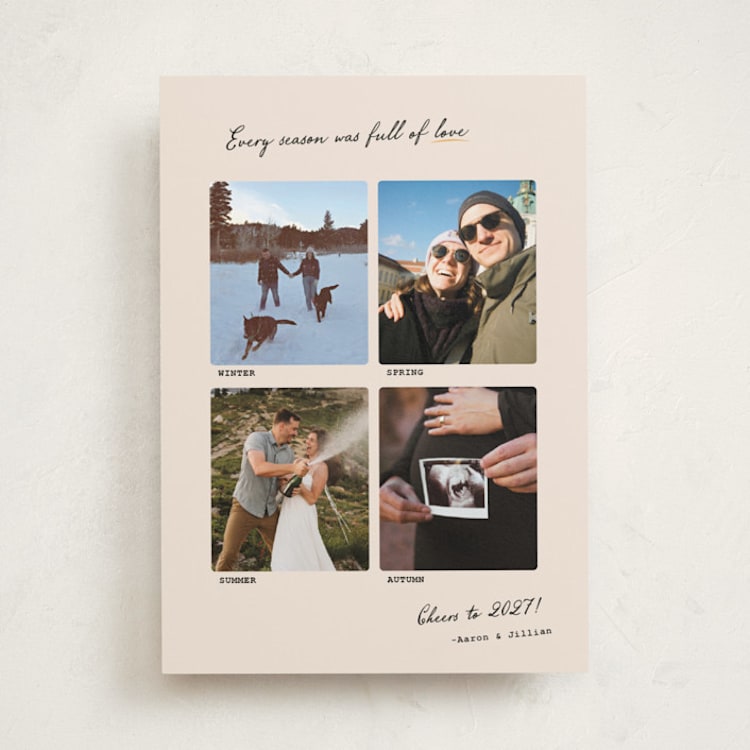 "Every Season" - Holiday Cards in Eggnog by Mellary Bitner - Front