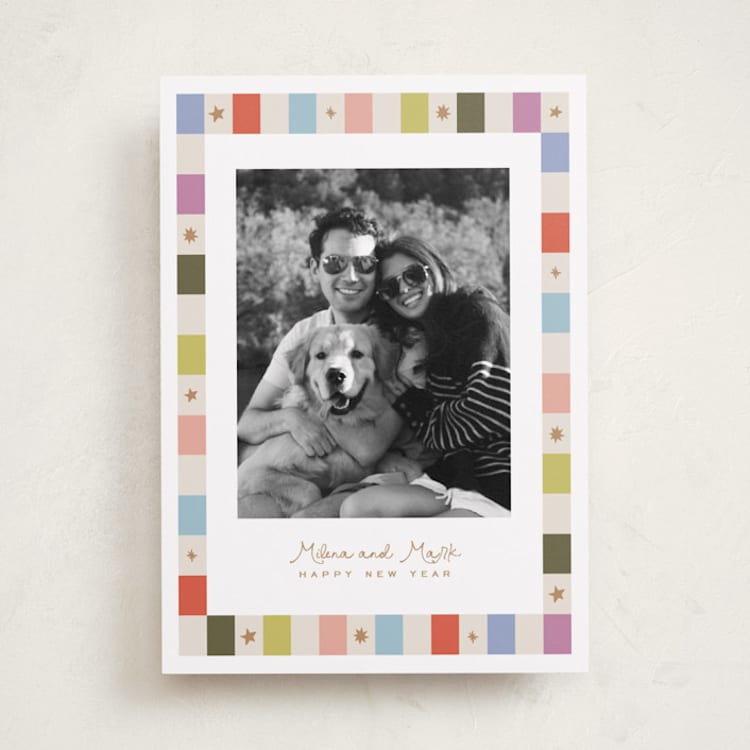 "Starry Tokens" - Holiday Cards in Gumdrop by Tamara Hilje - Front