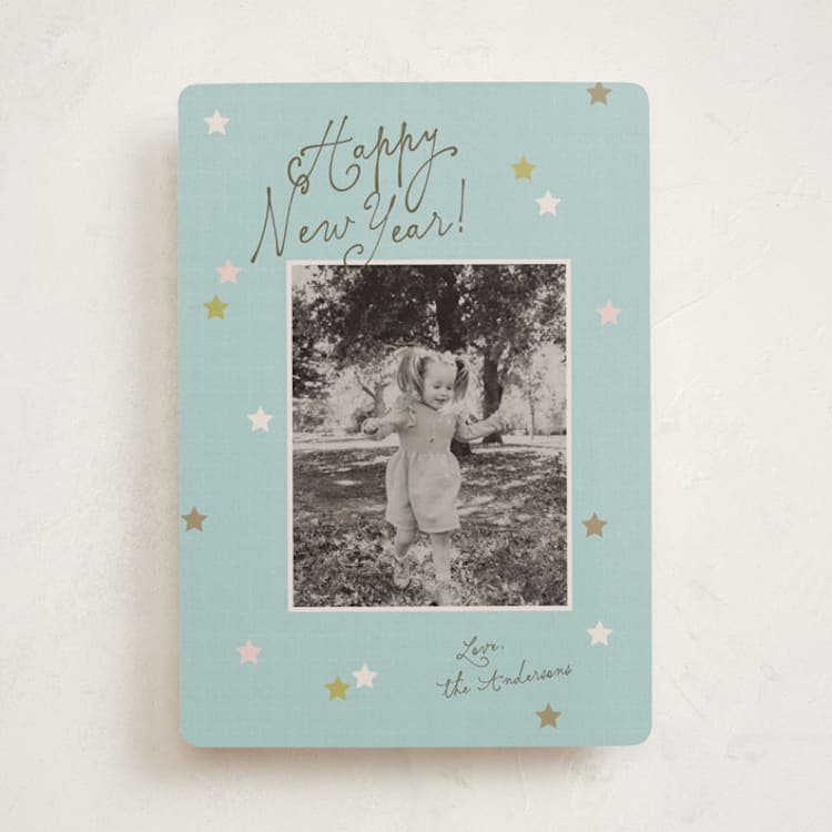 "Shiny Star" - Holiday Cards in Frost by Ani Somi - Front