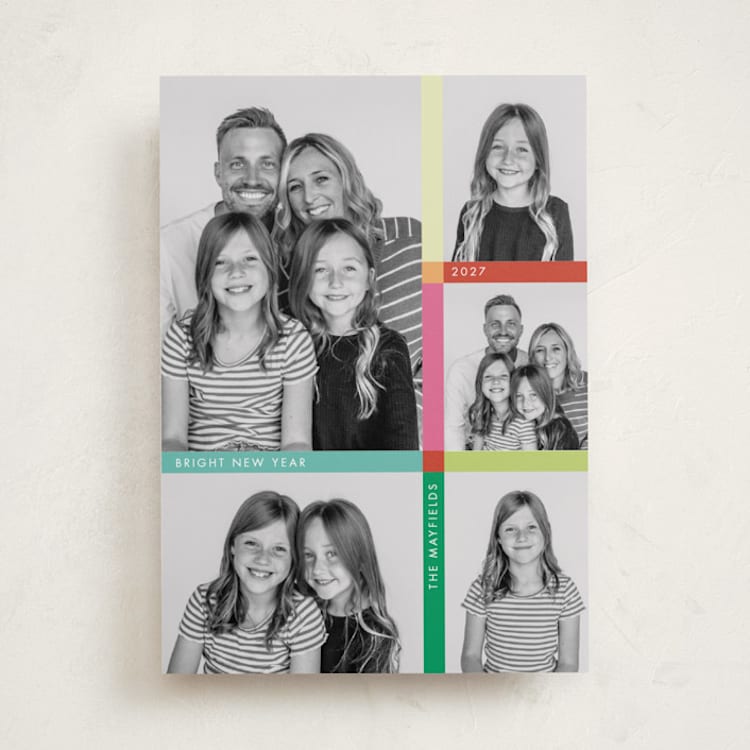 "Color Coded" - Holiday Cards in Gumdrop by Morgan Kendall - Front