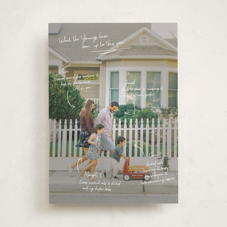 "Update" - Holiday Cards in Snow by Kennedi Shaw - Front