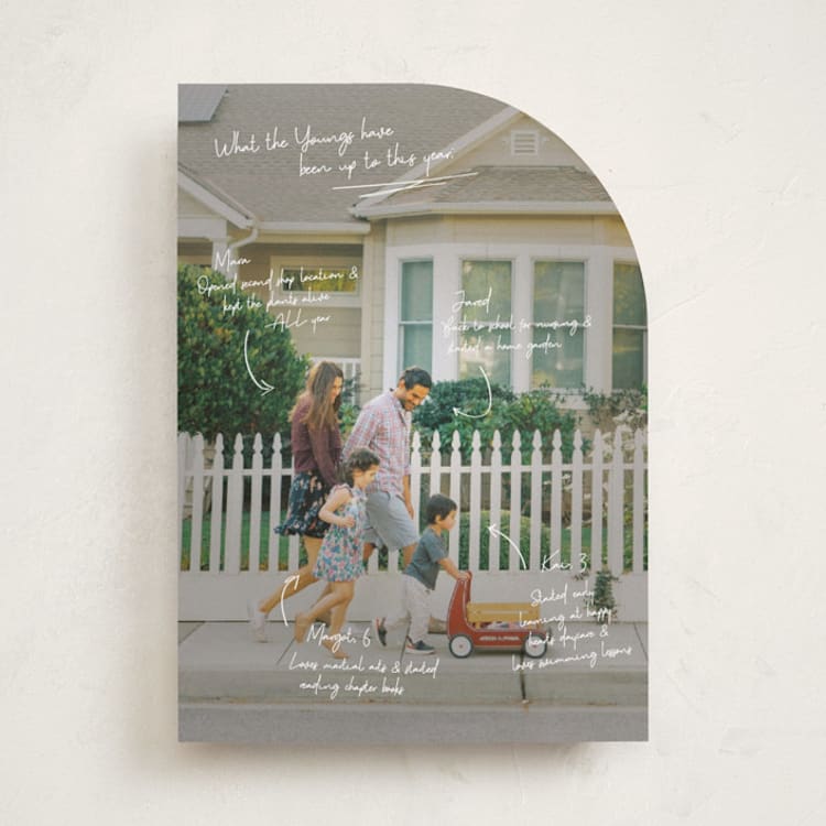 "Update" - Holiday Cards in Snow by Kennedi Shaw - Front