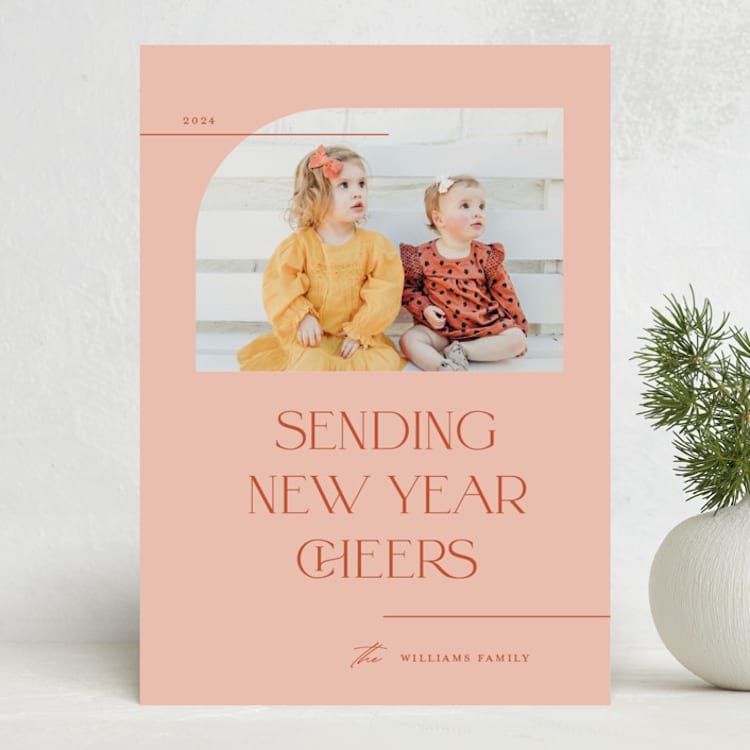 "make it happy" - Holiday Cards in Pinkberry by Christie Garcia - Front