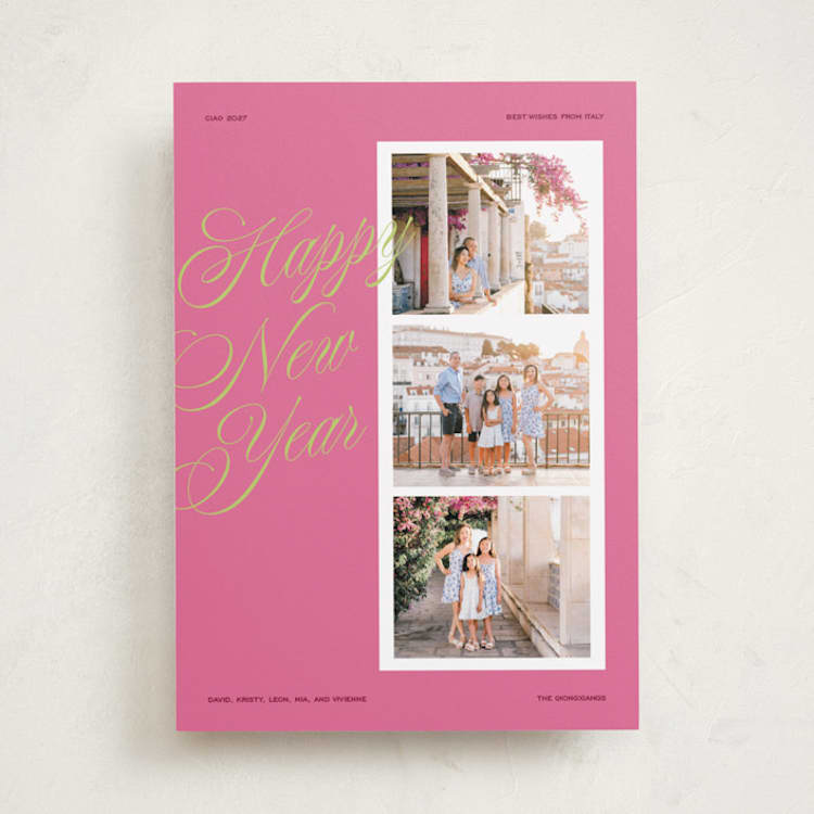 "Bright Year" - Holiday Cards in Gumdrop by Jenna Holcomb - Front