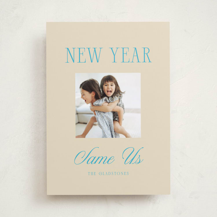 "Same Us" - Holiday Cards in Surf & Sand by Anna Elder - Front